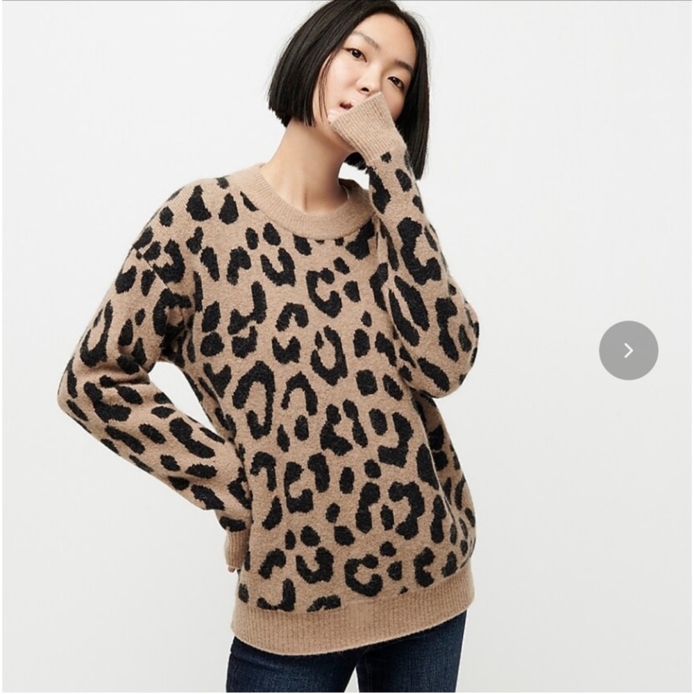 Cozy J Crew Leopard Sweater
